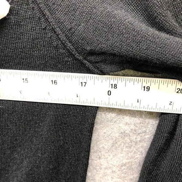 Banana Republic 100% Merino Wool Sweater Mens S Black Crewneck Pullover - Picture 7 of 8